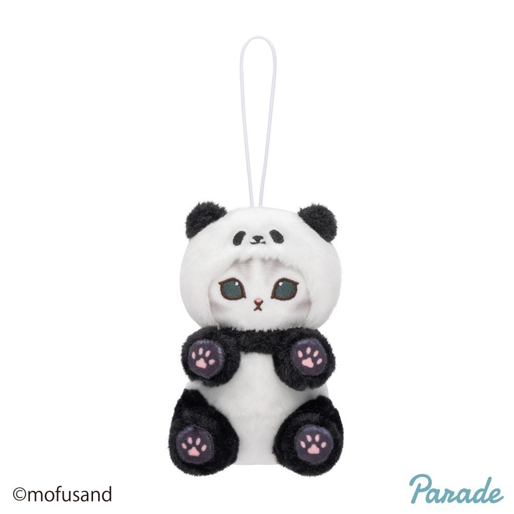 【歐賣小舖】parade 景品娃 mofusand 貓福珊迪 貓熊 熊貓 小貓熊 小熊貓 娃娃吊飾 全2種-規格圖7
