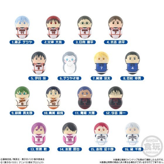 【歐賣小舖】BANDAI 黑子的籃球 花生不倒翁 全16種-細節圖3