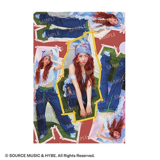 【歐賣小舖】BANDAI LE SSERAFIM ‘CRAZY’  A4資料夾 轉卡版-細節圖5