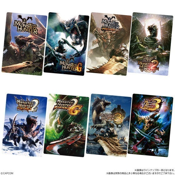 【歐賣小舖】食物已過期 BANDAI 魔物獵人 20週年 20th Anniversary 餅卡 威化餅乾-細節圖2