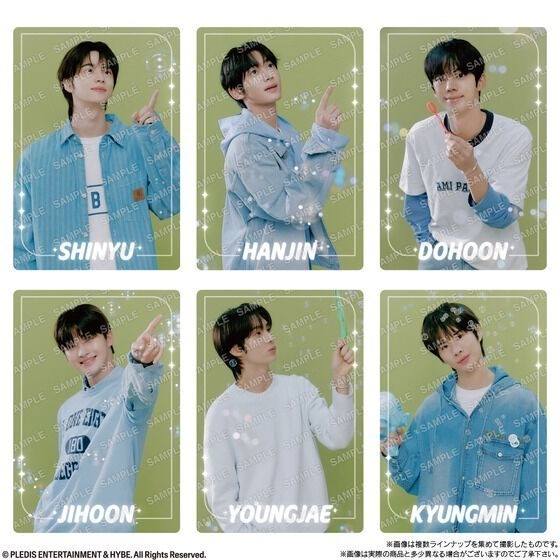 【歐賣小舖】BANDAI TWS From PLEDIS ENTERTAINMENT 貼紙 餅貼 雙威化餅乾-細節圖2