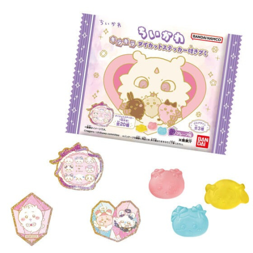 【歐賣小舖】BANDAI 吉伊卡哇 鑽石造型閃亮貼紙 軟糖