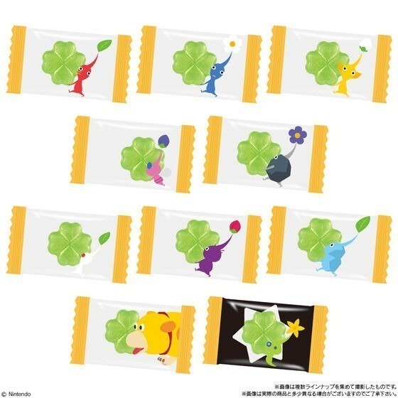 【歐賣小舖】食物已過期 BANDAI 皮克敏 酢漿草造型 水果喉糖 麝香葡萄口味-細節圖3