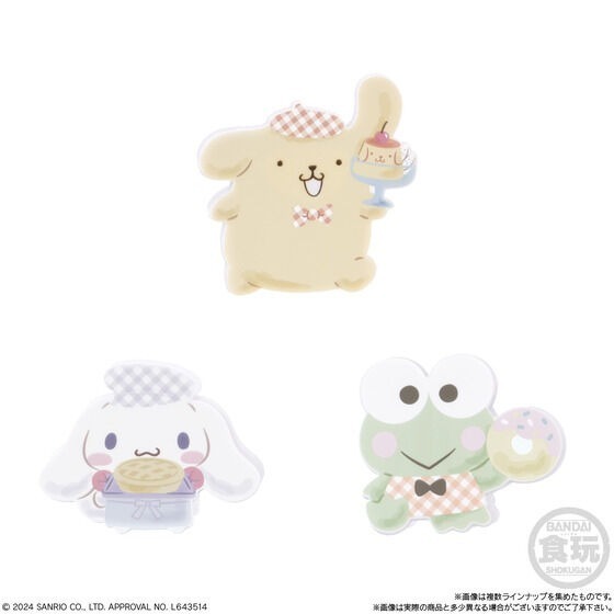 【歐賣小舖】BANDAI 食玩 三麗鷗 壓克力夾子 全14種-細節圖2