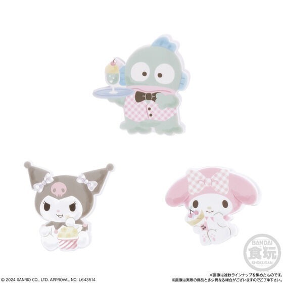 【歐賣小舖】BANDAI 食玩 三麗鷗 壓克力夾子 全14種-細節圖3