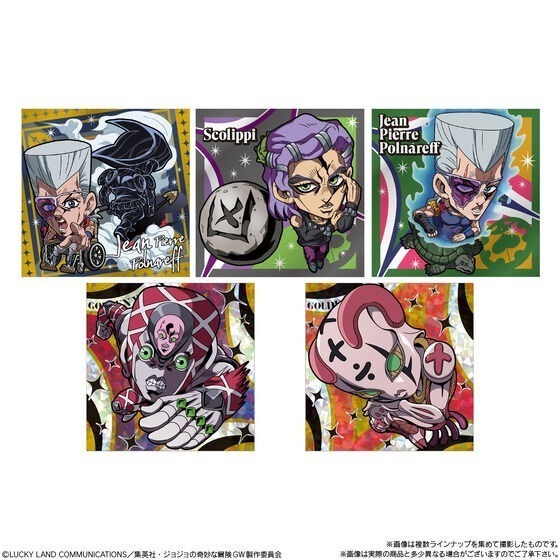【歐賣小舖】BANDAI JoJo的奇妙冒險 黃金之風 Episodio02 餅貼 貼紙 威化餅乾-細節圖4