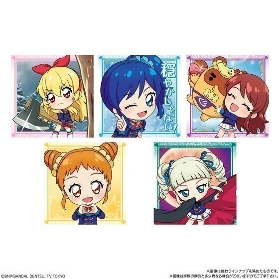 【歐賣小舖】BANDAI Aikatsu！ 偶像學園 餅貼 貼紙 威化餅乾-細節圖2