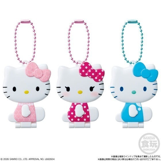 【歐賣小舖】BANDAI 三麗鷗 HELLO KITTY KITTY貓 凱蒂貓 鏡子吊飾 軟糖-細節圖5
