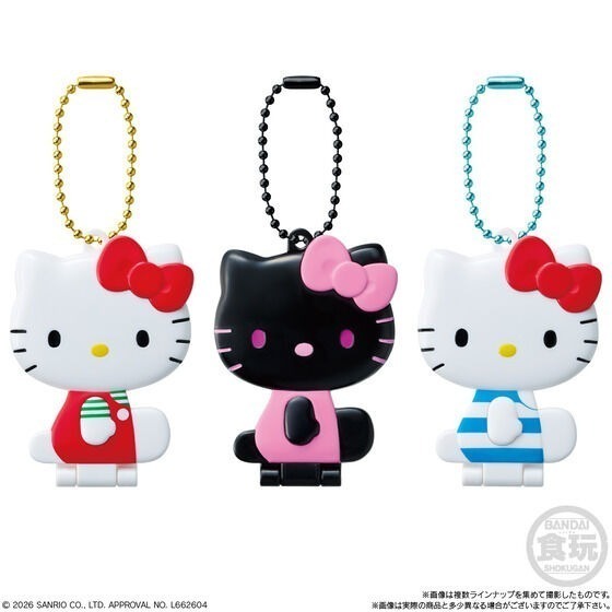 【歐賣小舖】BANDAI 三麗鷗 HELLO KITTY KITTY貓 凱蒂貓 鏡子吊飾 軟糖-細節圖6