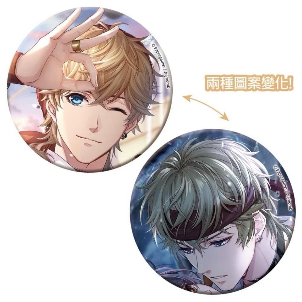 戀與製作人3D光柵徽章 禁忌之海徽章 周棋洛立牌 套餐杯墊 壓克力飯友 金屬書籤 李澤言 許墨 白起 周棋洛-細節圖3