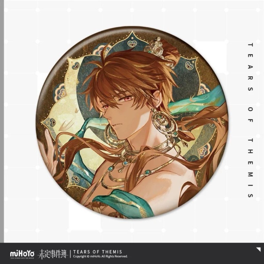 未定事件簿 鳴沙踏歌系列 絲絲琉金疊韻 徽章 夏彥 左然 莫弈 陸景和-細節圖2