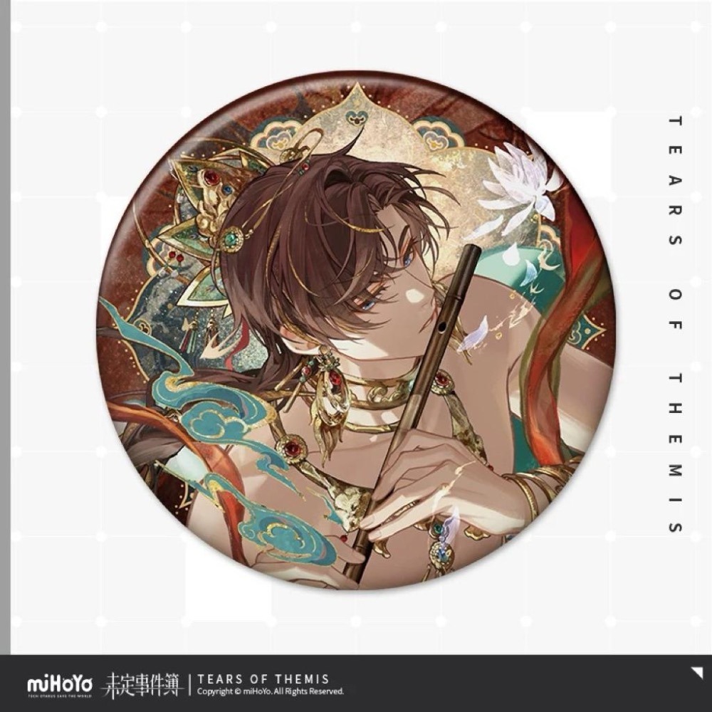 未定事件簿 鳴沙踏歌系列 絲絲琉金疊韻 徽章 夏彥 左然 莫弈 陸景和-細節圖3