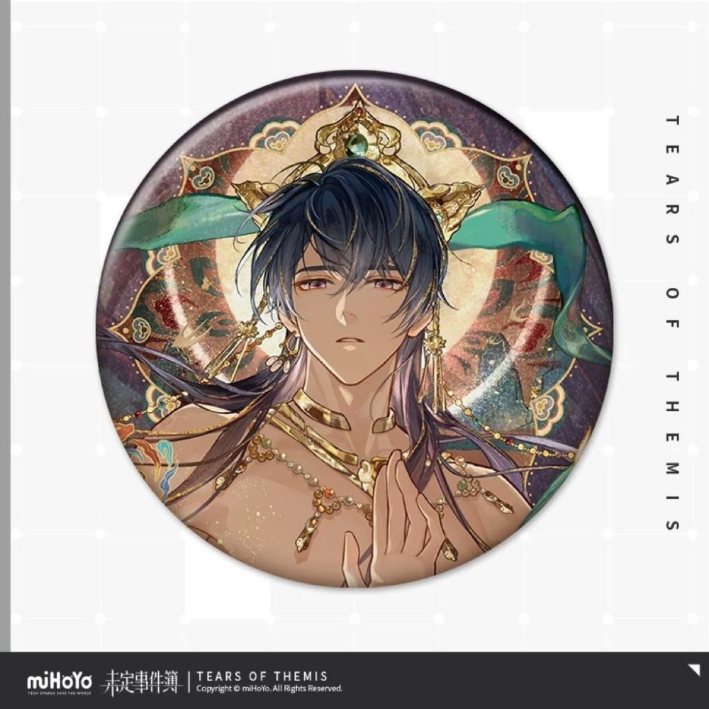 未定事件簿 鳴沙踏歌系列 絲絲琉金疊韻 徽章 夏彥 左然 莫弈 陸景和-細節圖5