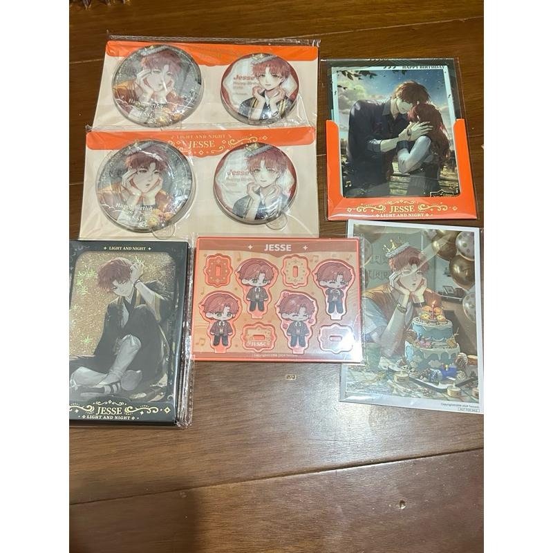 光與夜之戀 夏鳴星 2024生日徽章 壓克力流麻 生日周邊 收藏卡-細節圖5