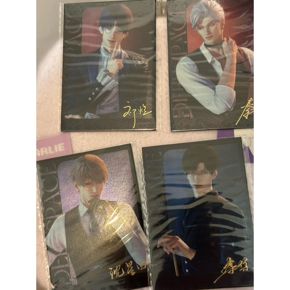 戀與深空豫園合作 喵遊系列橢圓徽章 拍立得 沈星回 黎深 祁煜 秦徹徽章-細節圖4