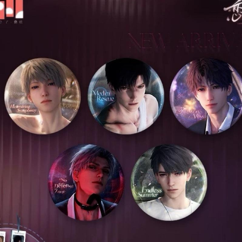 戀與深空 心語傾訴系列 小卡組 徽章 心語傾訴徽章 沈星回 黎深 祁煜 秦徹 夏以晝-細節圖2