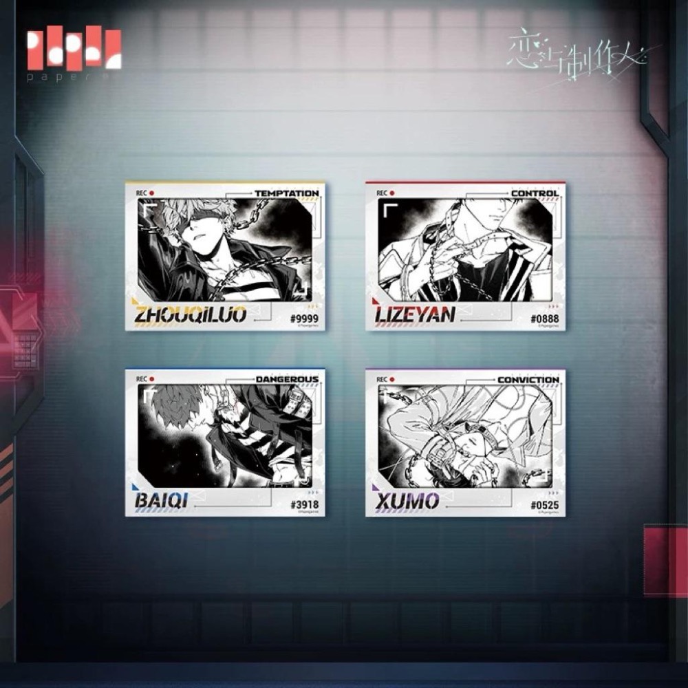 戀與製作人 原罪論徽章 光柵相卡 3D變化卡 李澤言 白起 許墨 周棋洛-細節圖2