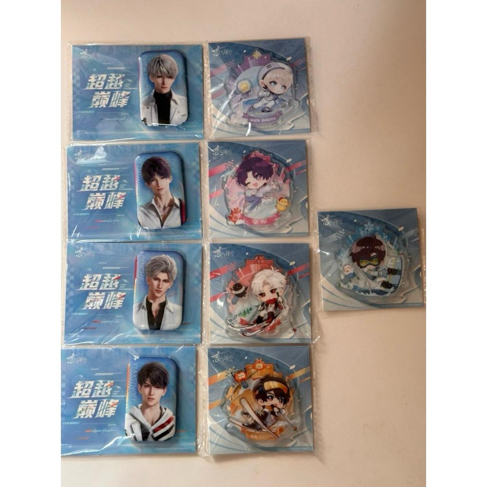 戀與深空 超越巔峰系列 徽章 Q版迷你獎章 沈星回 黎深 祁煜 秦徹 夏以晝-細節圖7