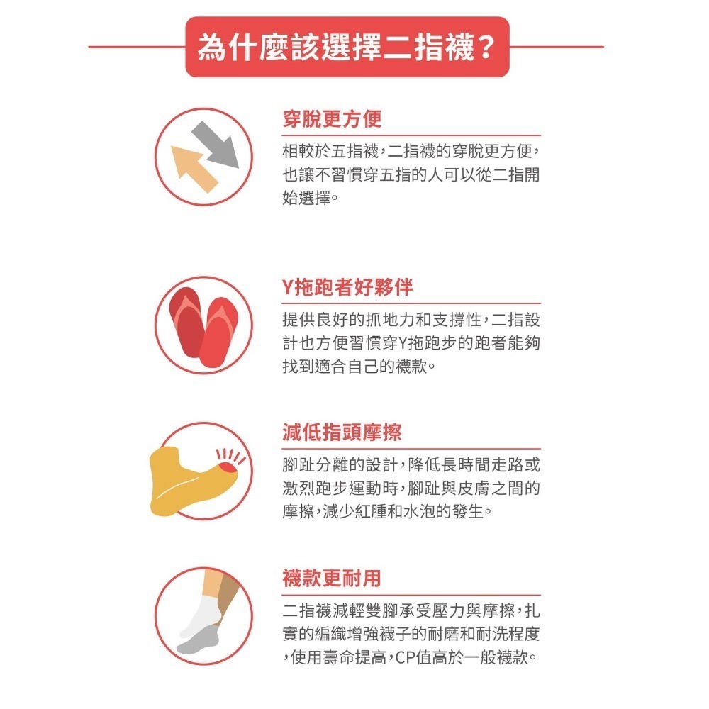 【Walkplus】X型足弓加壓二指襪/台灣製/二趾襪/ㄚ拖跑者/趾襪/拇指外翻/扁平足/足底筋膜炎/抗菌/除臭-細節圖5