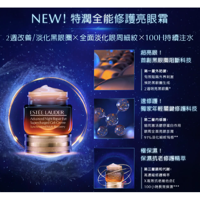 ESTEE LAUDER 雅詩蘭黛 特潤全能修護亮眼霜 15ml 小棕眼-細節圖3