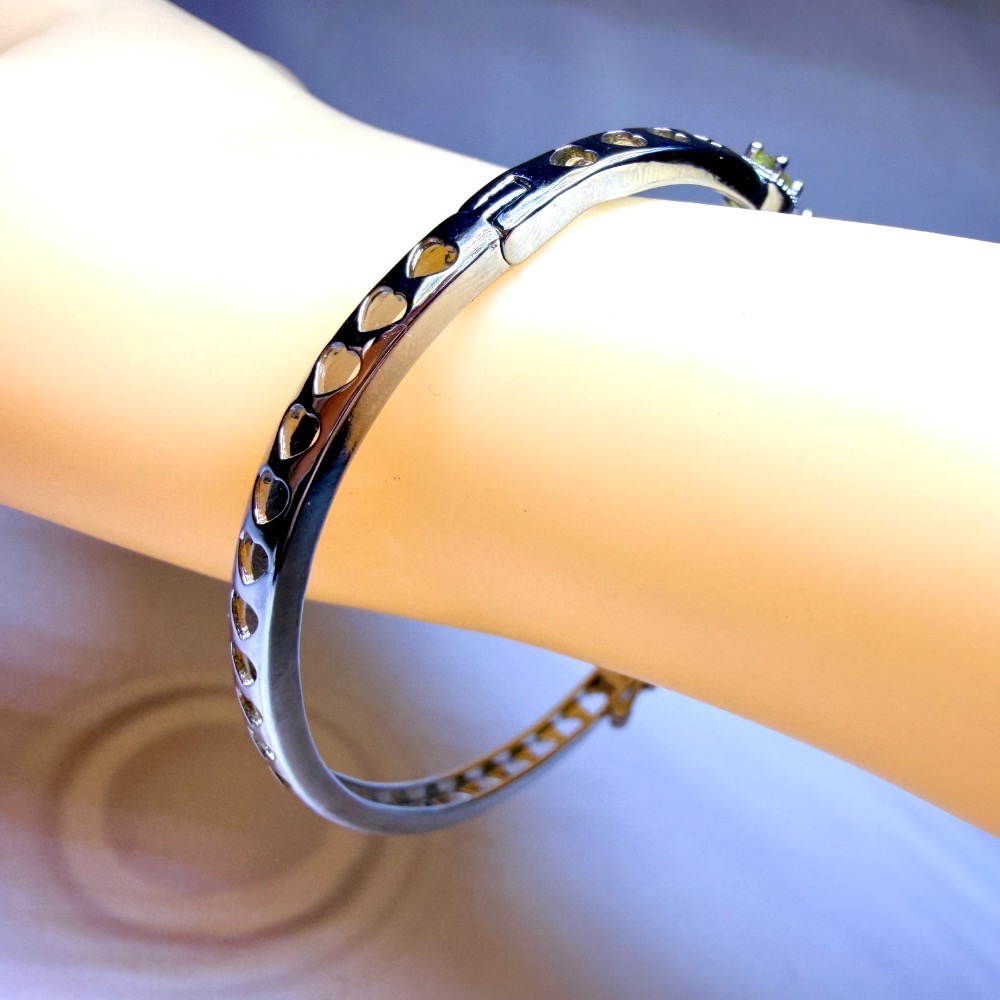 ღ꙼̈貝蒂の城堡ღ꙼̈ 彩碧璽 旺夫寶石 鈦鋼 手鐲-細節圖11