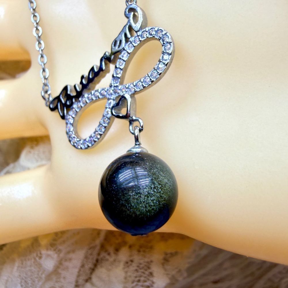 ღ꙼̈貝蒂の城堡ღ꙼̈ 金曜石 S925純銀 無限 項鍊 套鏈-細節圖6