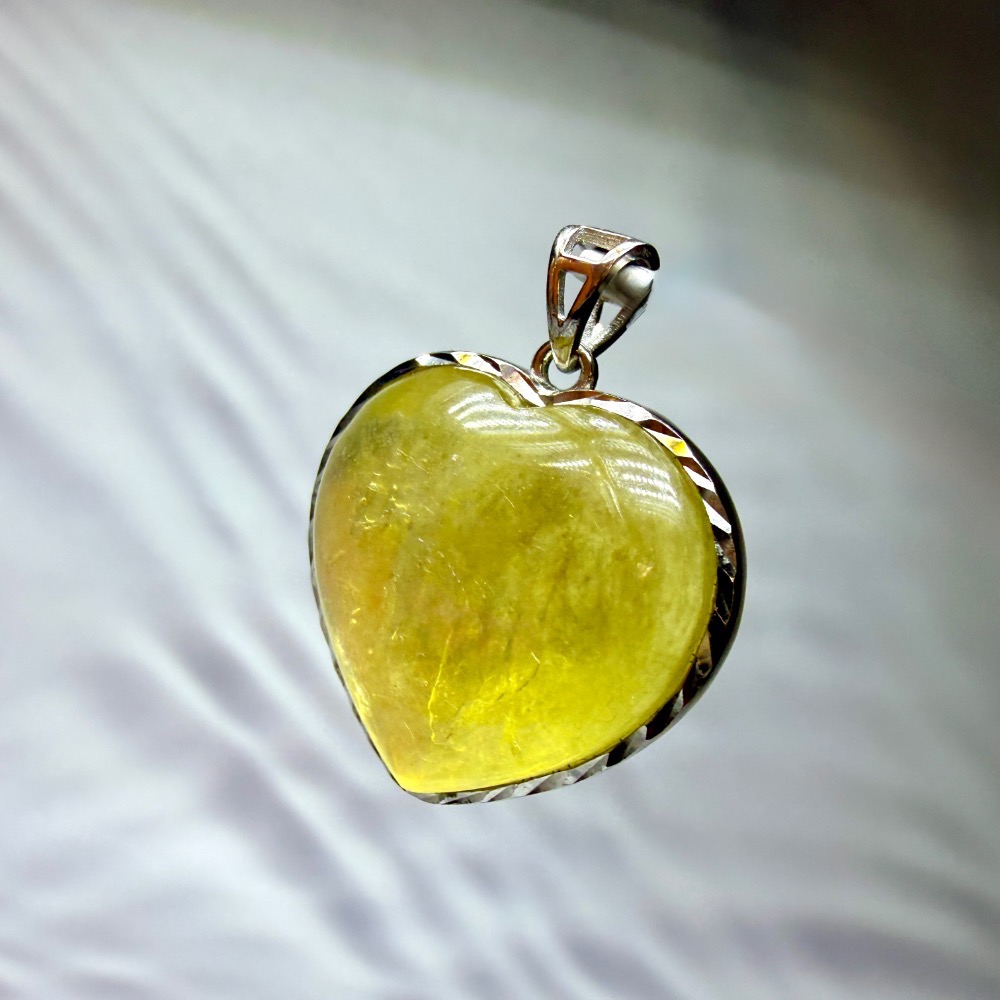 ღ꙼̈貝蒂の城堡ღ꙼̈ 黃金鋰雲母 金祖母晶 S925純銀 吊墜-細節圖2