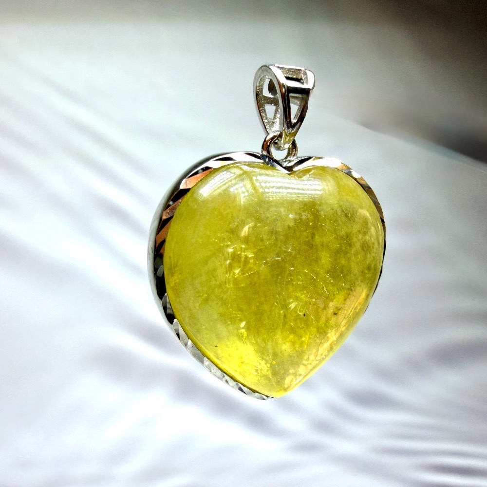 ღ꙼̈貝蒂の城堡ღ꙼̈ 黃金鋰雲母 金祖母晶 S925純銀 吊墜-細節圖3