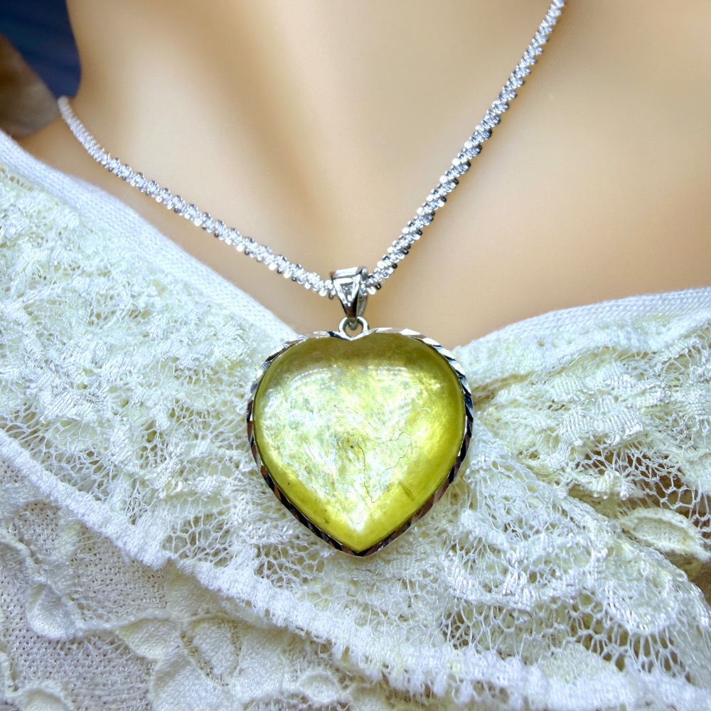 ღ꙼̈貝蒂の城堡ღ꙼̈ 黃金鋰雲母 金祖母晶 S925純銀 吊墜-細節圖5