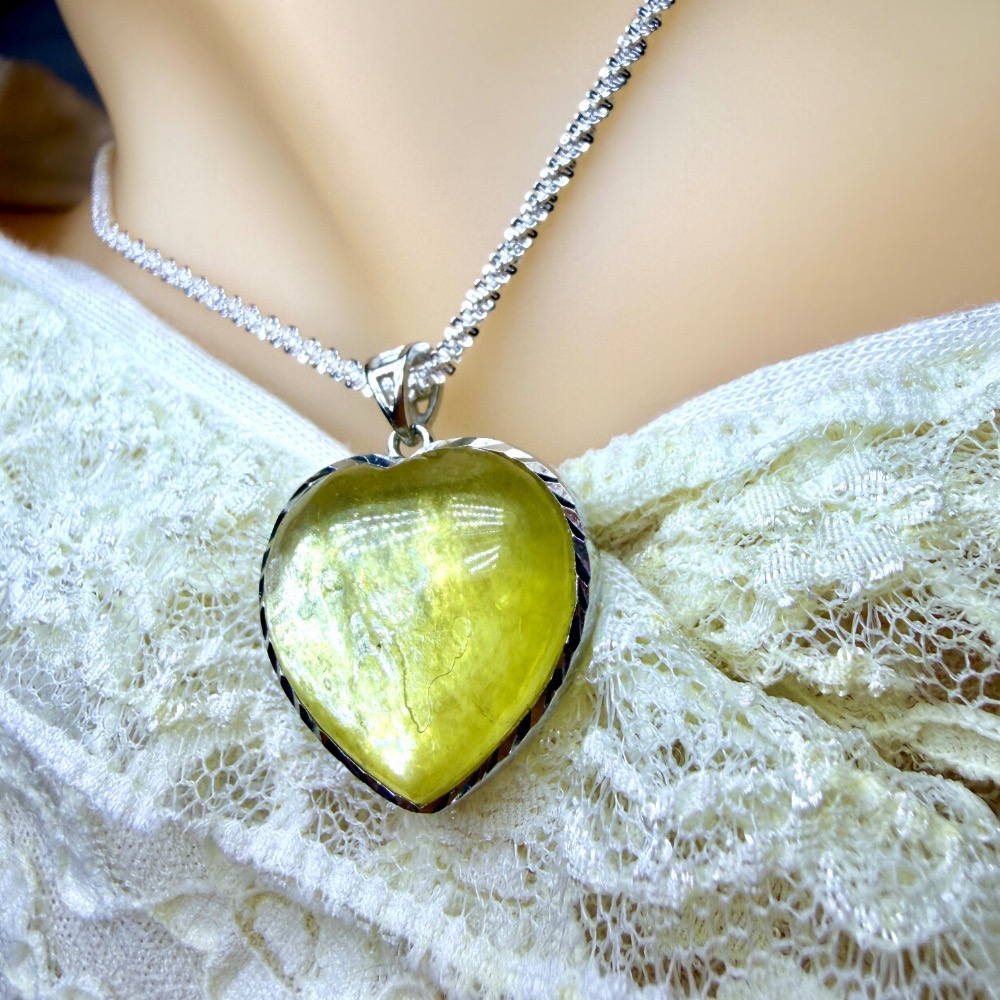 ღ꙼̈貝蒂の城堡ღ꙼̈ 黃金鋰雲母 金祖母晶 S925純銀 吊墜-細節圖6