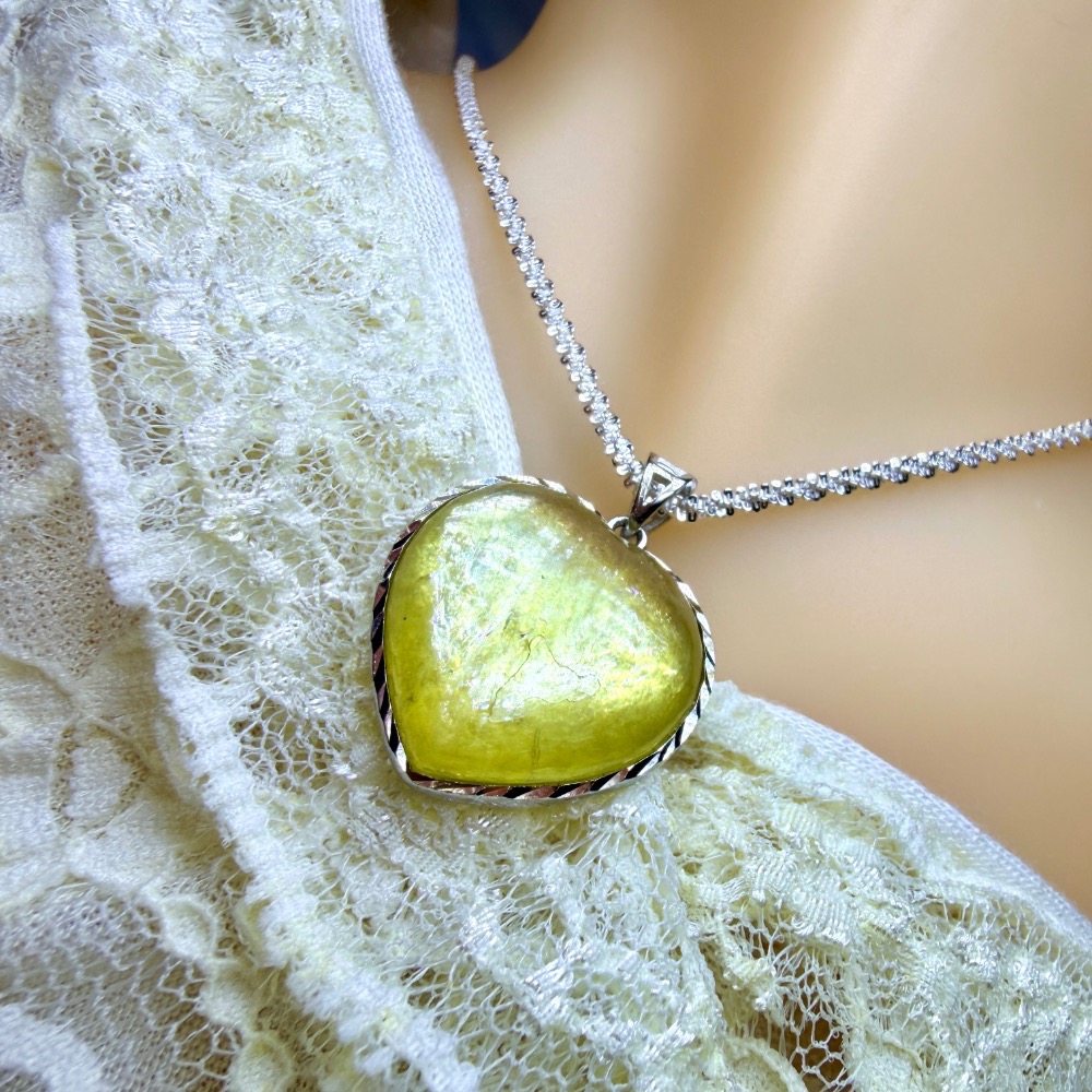 ღ꙼̈貝蒂の城堡ღ꙼̈ 黃金鋰雲母 金祖母晶 S925純銀 吊墜-細節圖7