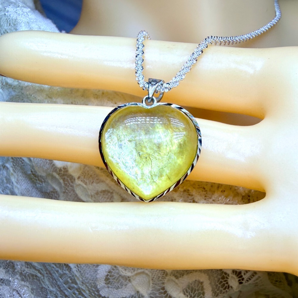 ღ꙼̈貝蒂の城堡ღ꙼̈ 黃金鋰雲母 金祖母晶 S925純銀 吊墜-細節圖10