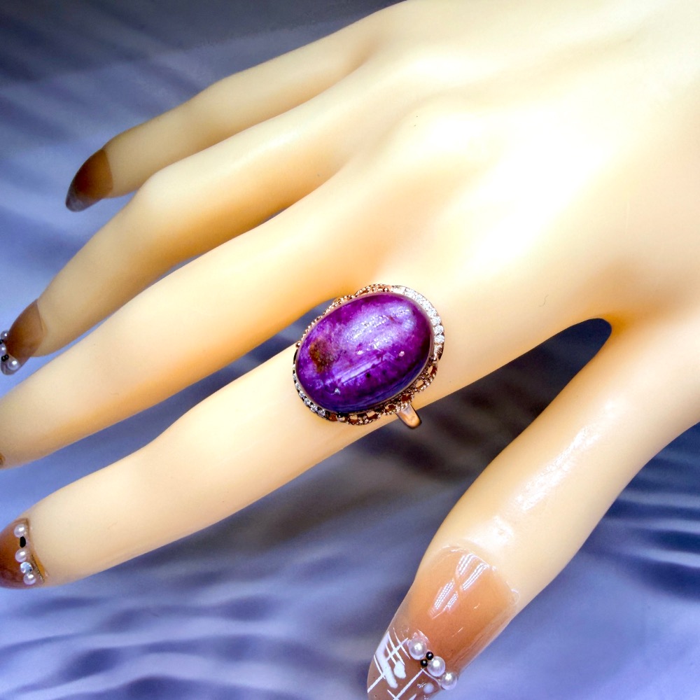 ღ꙼̈貝蒂の城堡ღ꙼̈ 坦桑尼亞 原礦紅寶 S925純銀 戒指-細節圖5