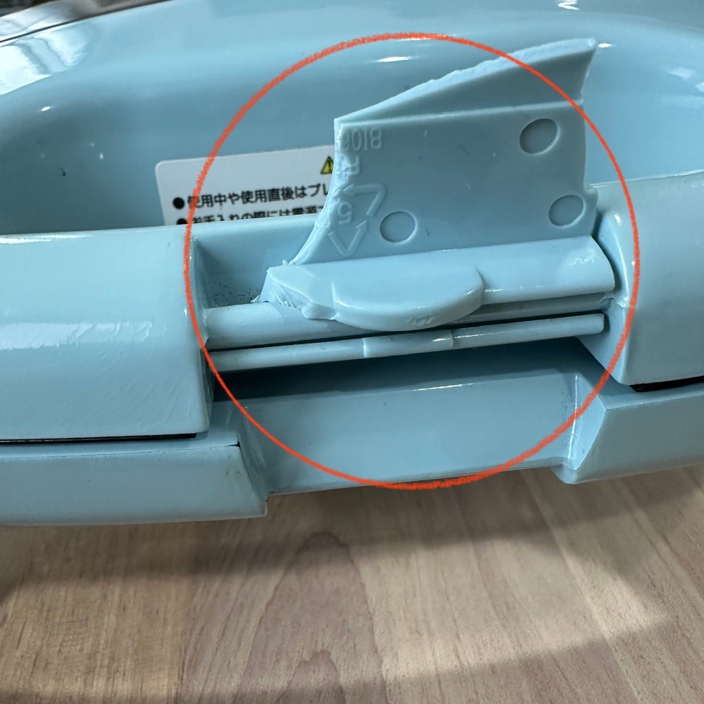 日本限定 vitantonio 鬆餅機 粉藍 二手-細節圖4