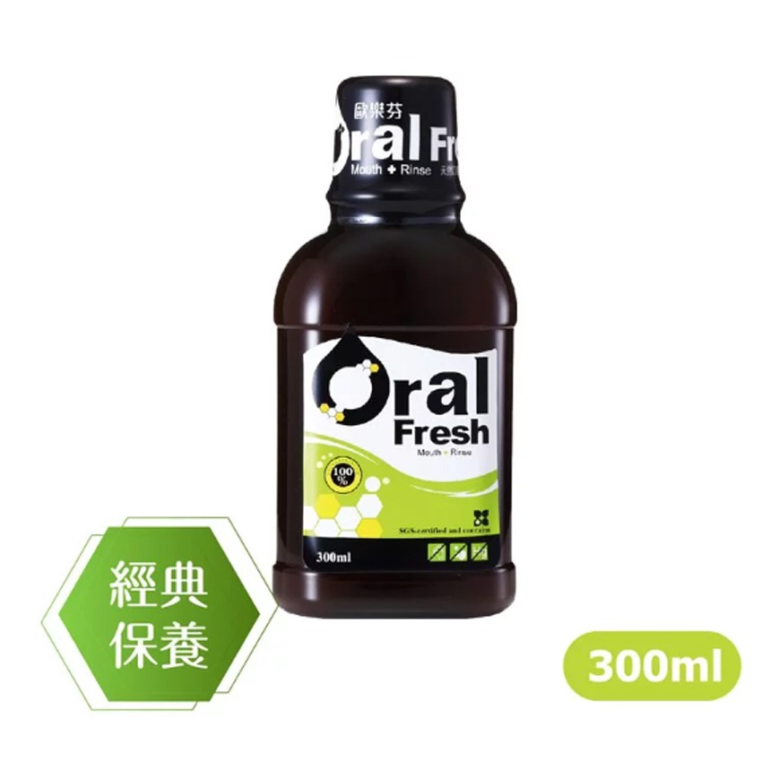 大墩藥局》歐樂芬 天然口腔保健液 300ml/600ml 漱口水 蜂膠-細節圖3