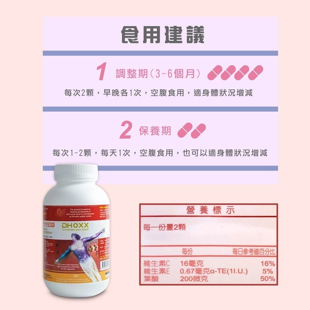 永真生技 顧欣NO 一氧化氮 活力精胺酸膠囊 500粒/罐 左旋精胺酸 奶素可食》大墩藥局-細節圖3
