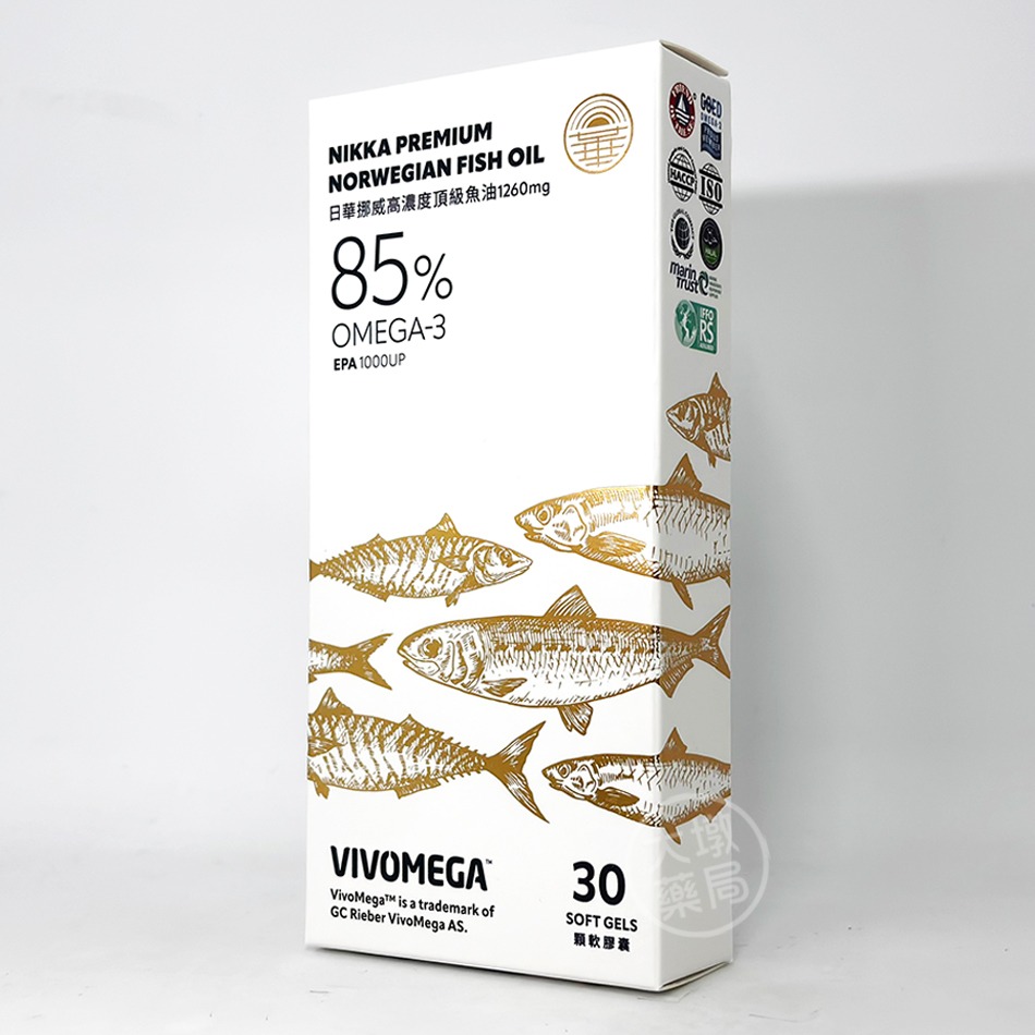 日華 挪威高濃度頂級魚油 1000mg(EPA+DHA)/1260mg(EPA)軟膠囊 30粒/盒 公司貨》大墩藥局-細節圖5