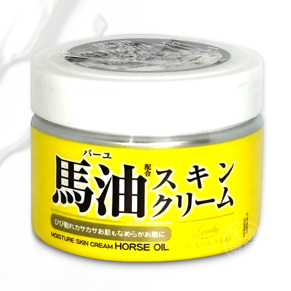 日本 Loshi 馬油保濕潤膚乳霜 220g 臉部/身體 全身適用 滋潤 保濕乳霜 》大墩藥局-細節圖2