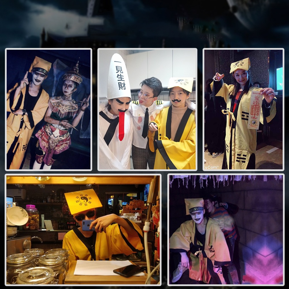 萬聖節系列 茅山道士服  萬聖節派對 cosplay 林正英 道士裝-細節圖3