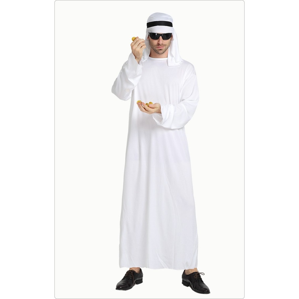 土豪裝(贈鬍子) 阿拉伯服装 中東土豪裝 土豪項鏈 萬聖節服裝 富豪裝扮 萬聖節變裝 cosplay-規格圖9