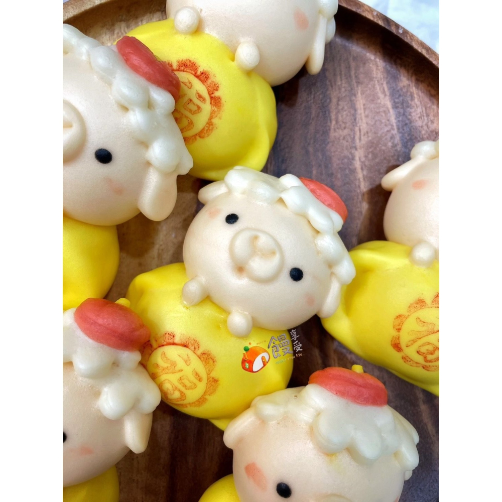 「 元寶羊咩咩」鮮奶造型饅頭 （一組六入）-細節圖2