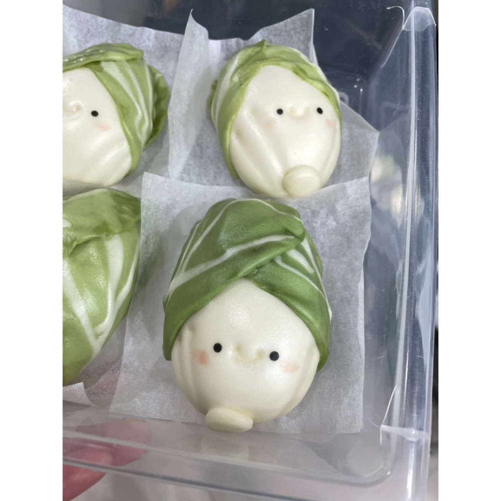 「白菜寶寶」鮮奶造型饅頭 （一組六入）-細節圖2