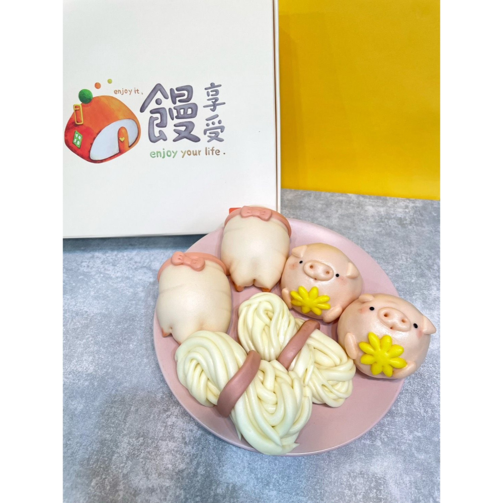 「豬腳麵線饅頭」禮盒（一盒六入）-細節圖2