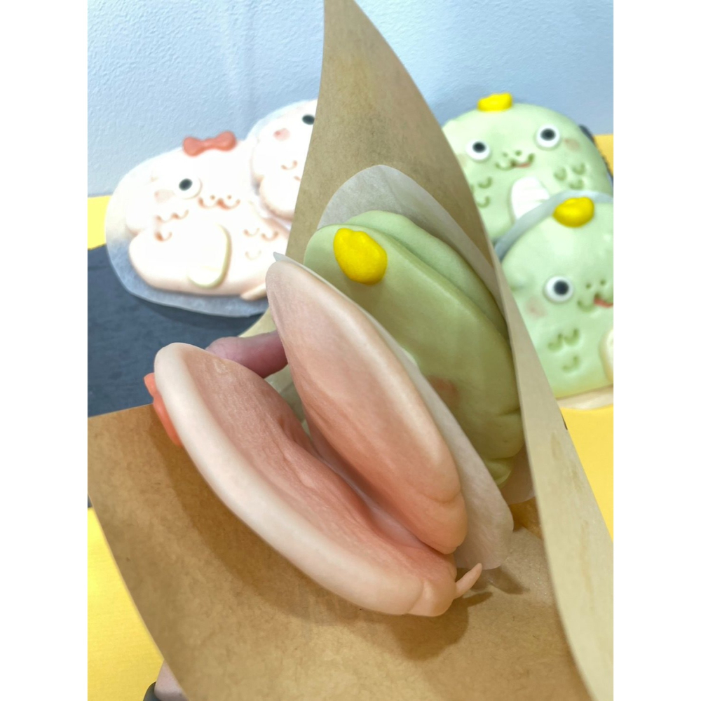 「蛇寶刈包」鮮奶造型饅頭 （一組六入，2款各3入）-細節圖2