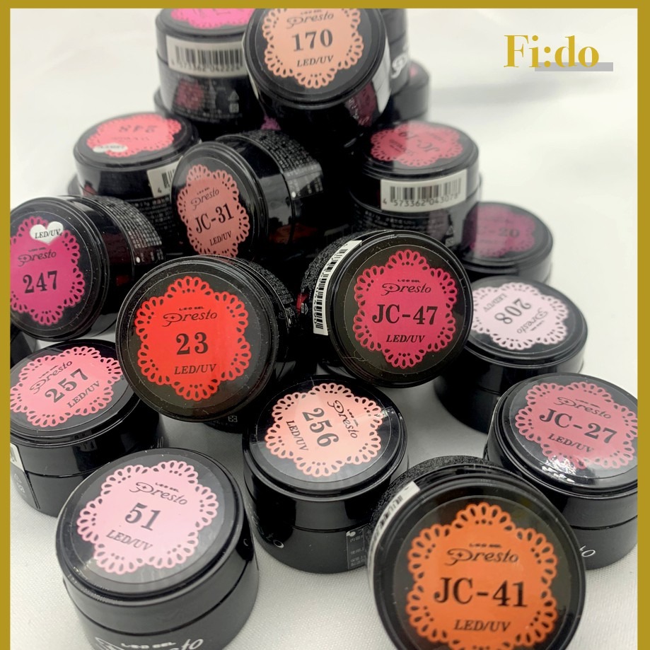 現貨供應｜日本 Presto 彩色凝膠2.7g 👉色號齊全 👈裸膚粉色系 法式打底色 罐裝膠-細節圖2
