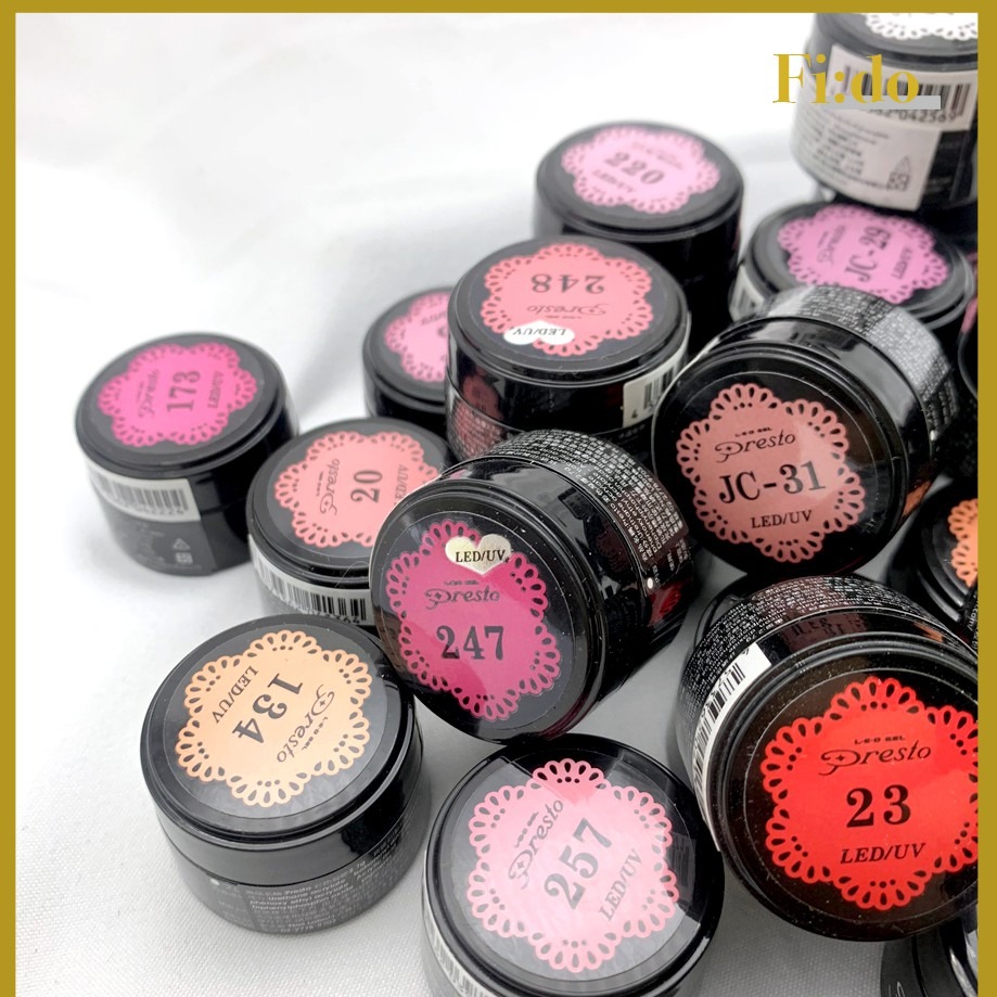 現貨供應｜日本 Presto 彩色凝膠2.7g 👉色號齊全 👈裸膚粉色系 法式打底色 罐裝膠-細節圖3