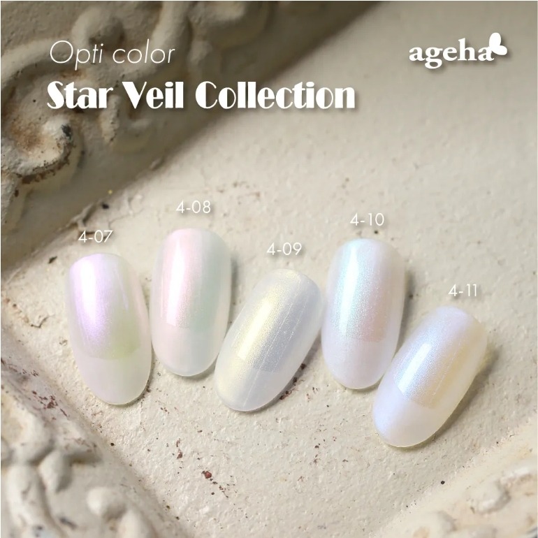 現貨｜Ageha gel ✨ Opti Color 4系列 罐裝膠 珍珠光 亮粉色 美甲 亮粉凝膠 絨毛膠 日本罐裝膠-細節圖2