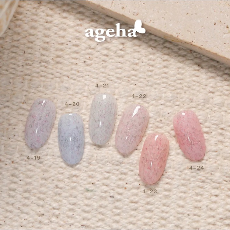 現貨｜Ageha gel ✨ Opti Color 4系列 罐裝膠 珍珠光 亮粉色 美甲 亮粉凝膠 絨毛膠 日本罐裝膠-細節圖7