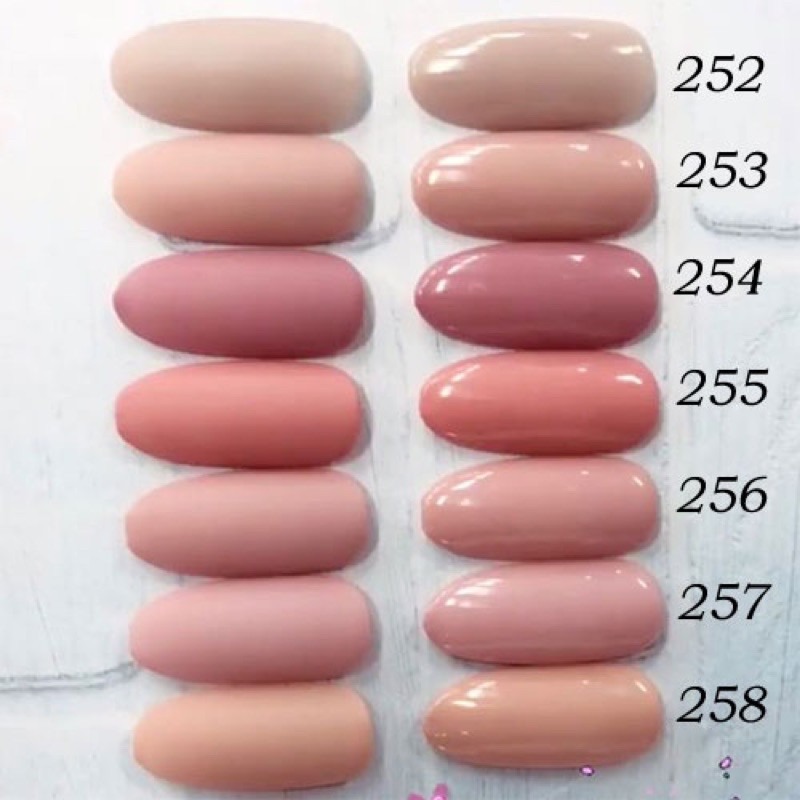 現貨供應｜日本 Presto 彩色凝膠 粉紅色系 裸粉色系 色號 247至258 罐裝膠 2.7g-細節圖3