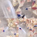 現貨｜ 彩色松石 天然石長方 幾何 三角 半圓 美甲飾品 Maya老師愛用 立體切割水晶石 礦物 日本款 石材 素材-規格圖7